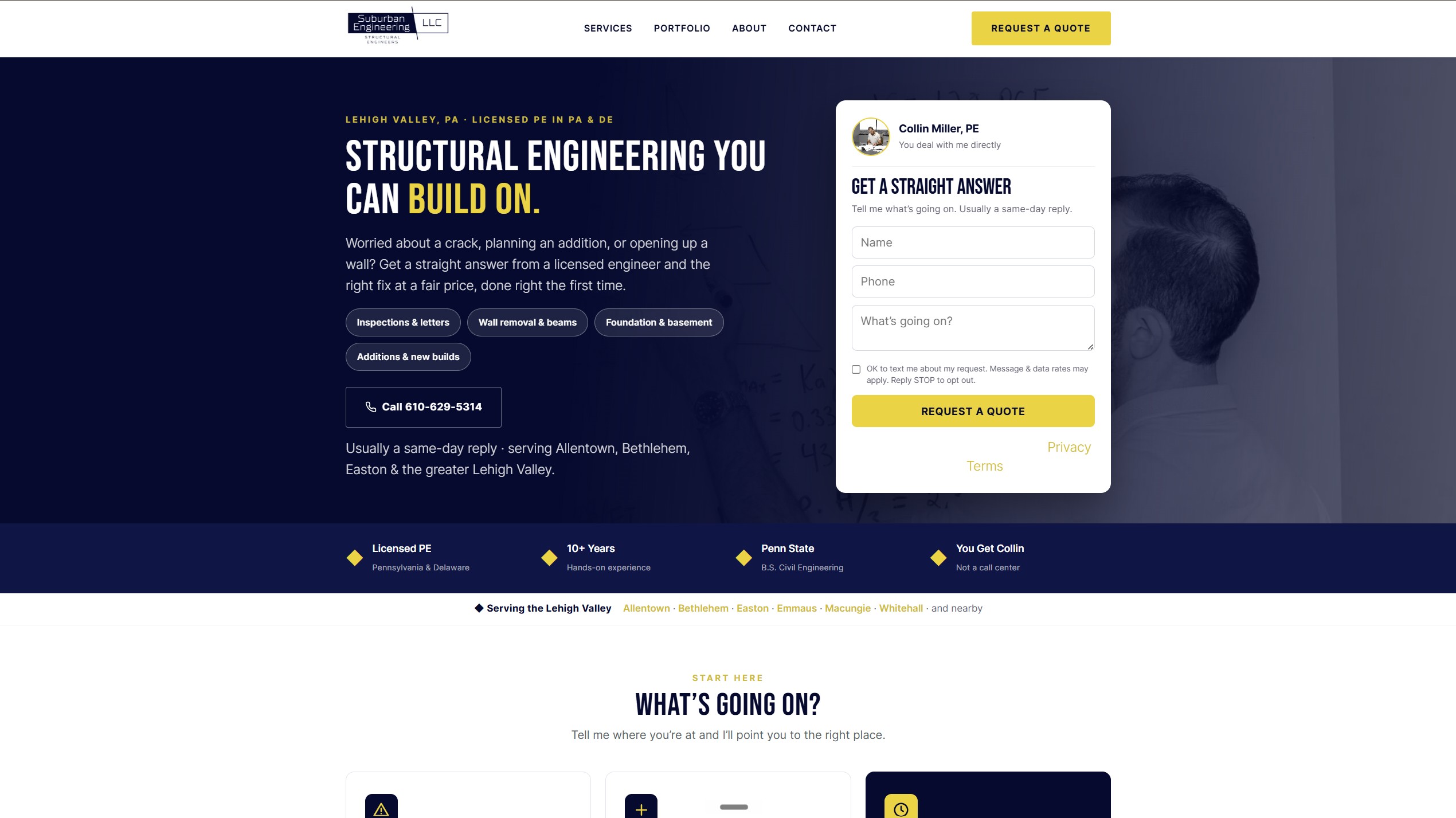 Suburban Engineering site